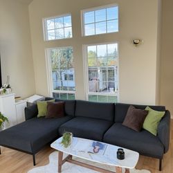 Sectional Sofa Couch with Reversible Chaise | Delivery Available