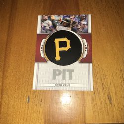 Oneil Cruz - 2023 Topps Series 1 - Commemorative Team Patch - Pittsburgh Pirates 