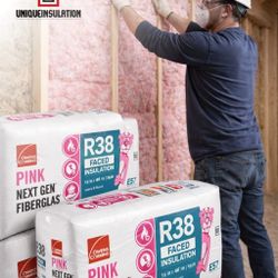 R-38 Faced Attic Insulation – NEW –