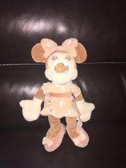 Disney Minnie Mouse 12" Plush Organic and Natural Cotton Stuffed Animal Toy