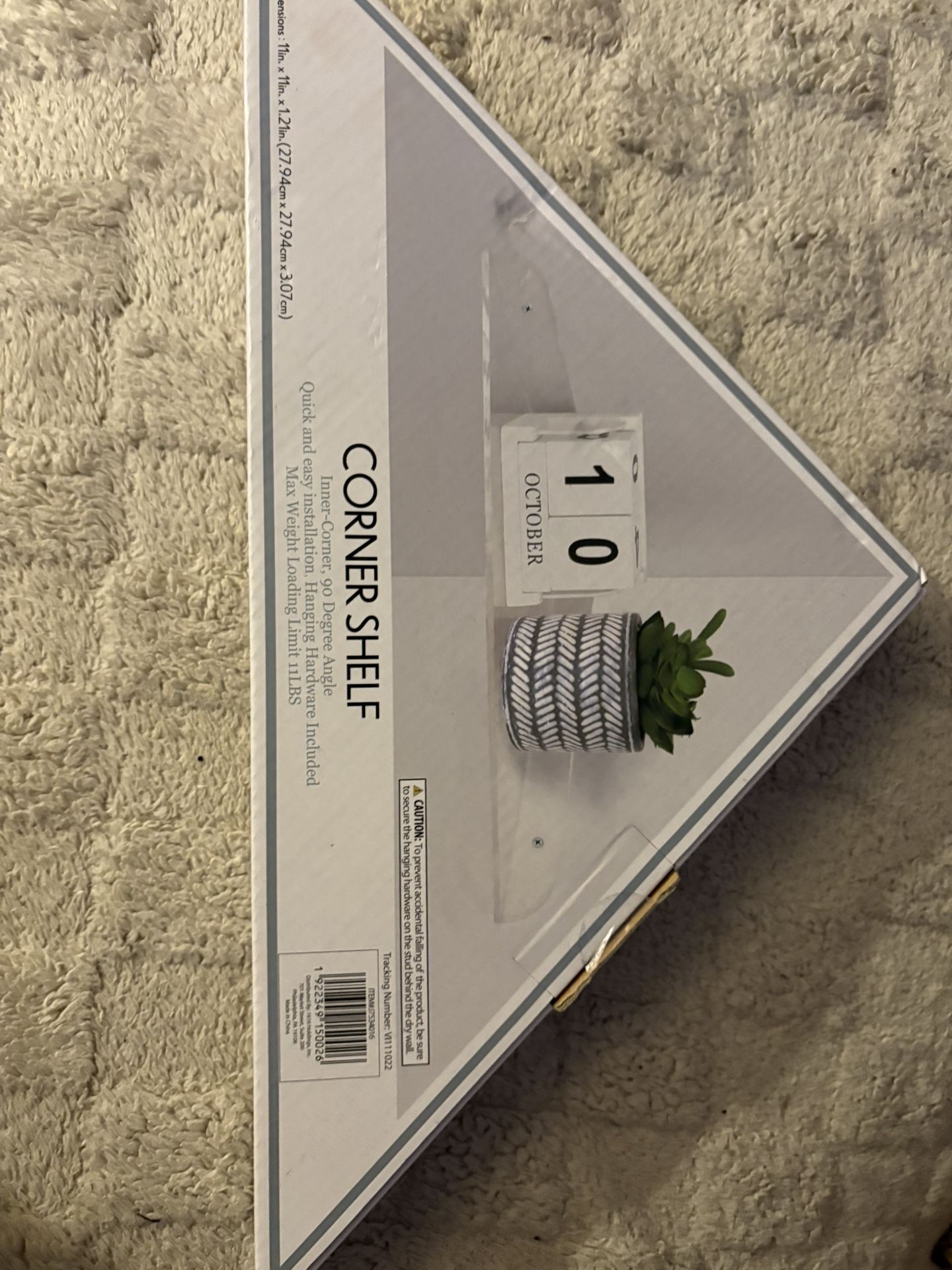 Acrylic Corner Shelf