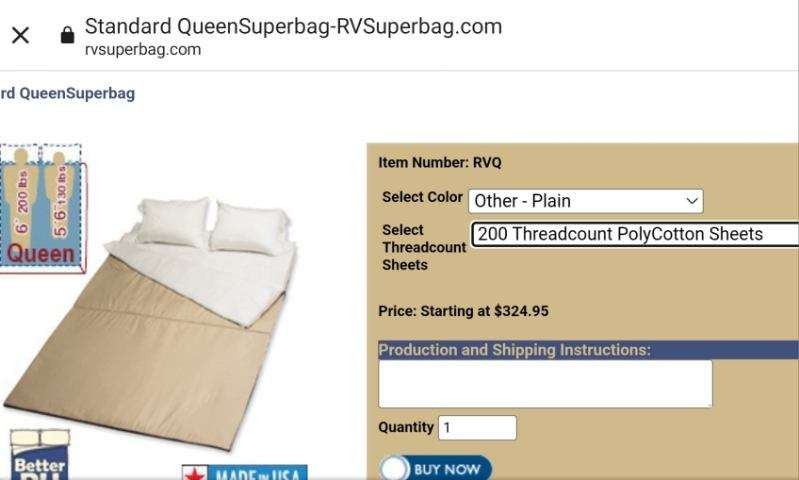 RV Queen Superbag