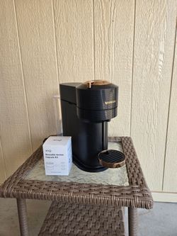 Nespresso Vertuo Next Coffee Machine with Reusable Capsule Kit