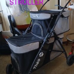 THEO DOUBLE DOG STROLLER