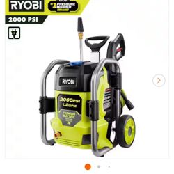 RYOBI 2000 PSIRYOBI Electric Pressure Washer RY142022 2000 Corded Electric Pressure Washer