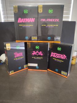 Mcfarlane Black light edition 5 figure lot NIB.