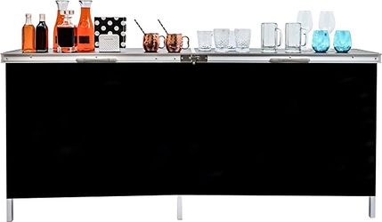 Trademark Innovations Portable Bar Table, Black