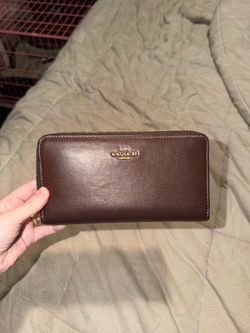 Coach zip around wallet