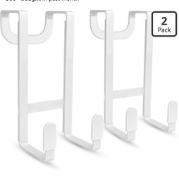 2 Packs Over The Door Hooks Heavy Duty,
