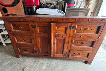 Solid wood custom dresser