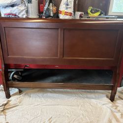 Queen Wood Sleigh Bed Frame