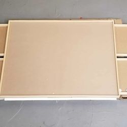 Large Puzzle Board/organizer With 4 Built In Cabinets 