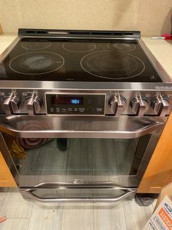 LG  Dark Stainless Steel Electric Stove
