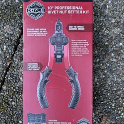 10” Professional Rivet Nut Setter Kit 