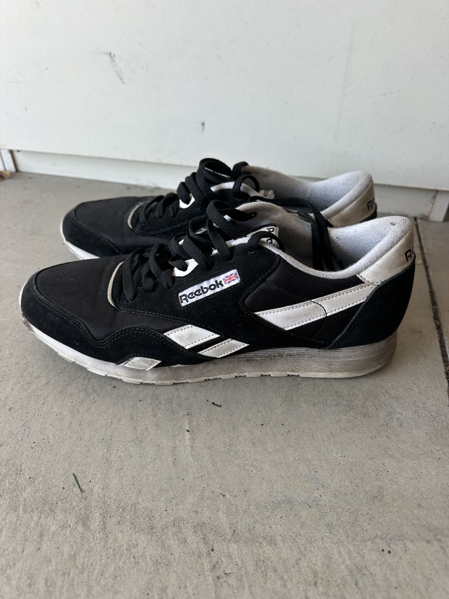 Reebok Classic Nylon 'Black White' 2018 Size 12 - WORN FEW TIMES
