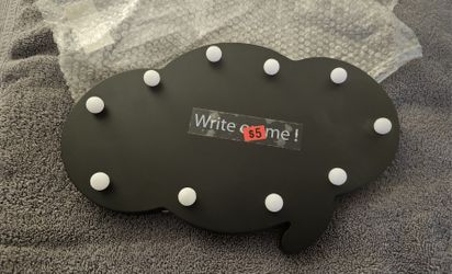 Light Up Cloud Chalk Board