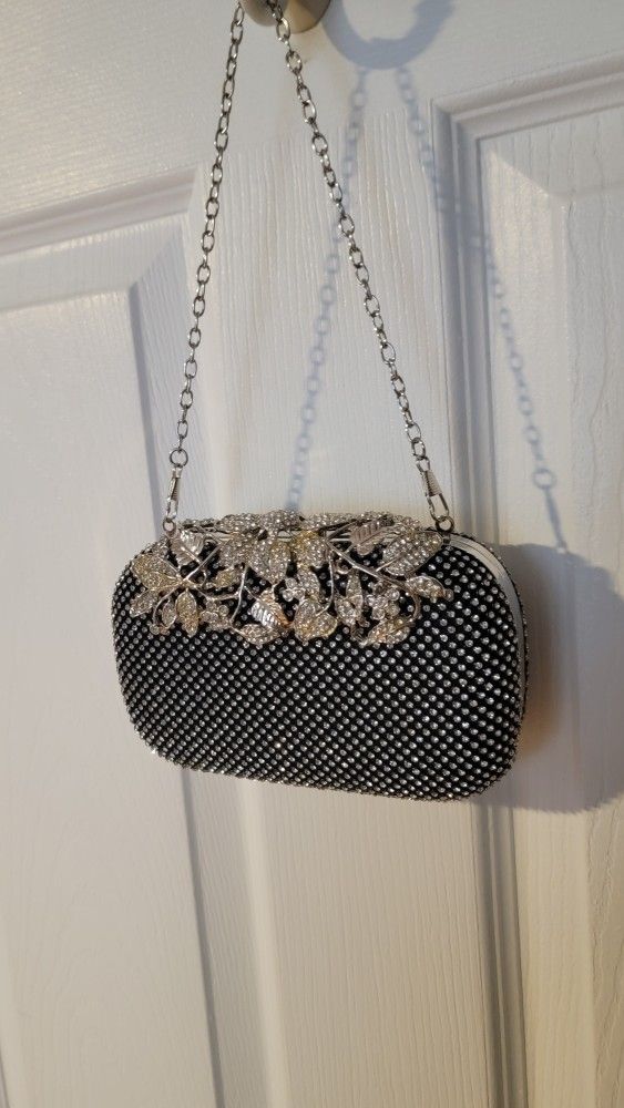 Silver & Black Evening Purse