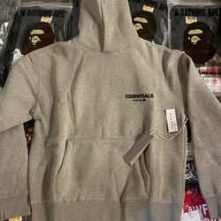 Grey essentials hoodie