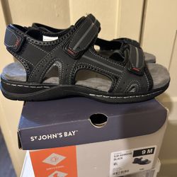 St. John’s Bay Sandal . Size: 9. Price: 35. Color:Black
