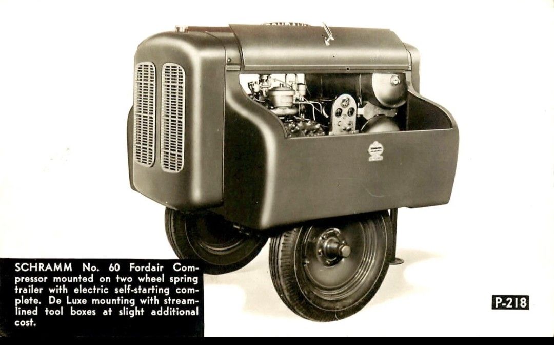 Schramm Air Compressor Flat Head Ford