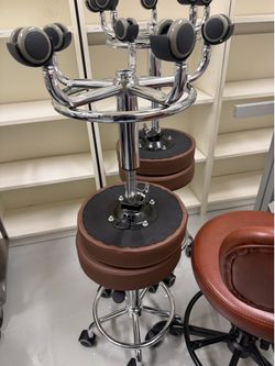 Office stools and shelves