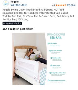 Regalo Swing Down Toddler Bed Rail Guard - Excellent Condition