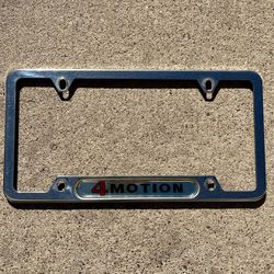 License Plate Frame - 4 Motion