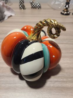 MacKenzie Childs Decorative Pumpkin
