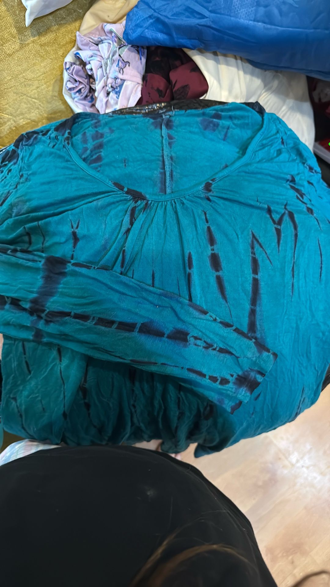 Medium Blue Long sleeve Dress