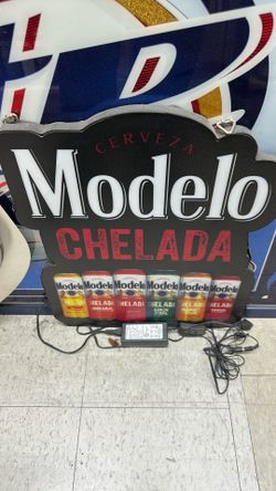 Modelo Cerveza Chelada sign