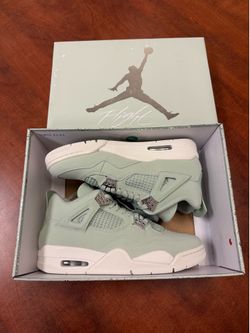 Nike Air Jordan 4 Retro Seafoam Sail Silver HV0823-003 Size 9.5 men/11 Women NIB