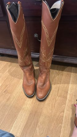 Vintage Olathe Polo Boots, Stovepipe Style, 19” Men’s Size 5 1/2D