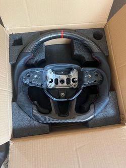 Carbon Fiber Steering Wheel for Dodge Charger/Challenger/Durango and Cherokee 2016-2026