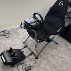 Racing Wheel And Seat Logitech G29 And Playseat Challenge X