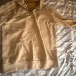 Beige Quarter Zip