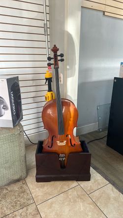 Cecilio Acoustic Cello with Wooden Stand