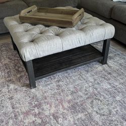 Signature Design By Ashley Coffee Table Ottoman with Serving Tray