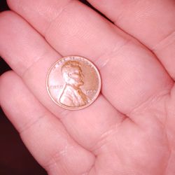 A Lincoln Weat Old One Cent Coin From 1956