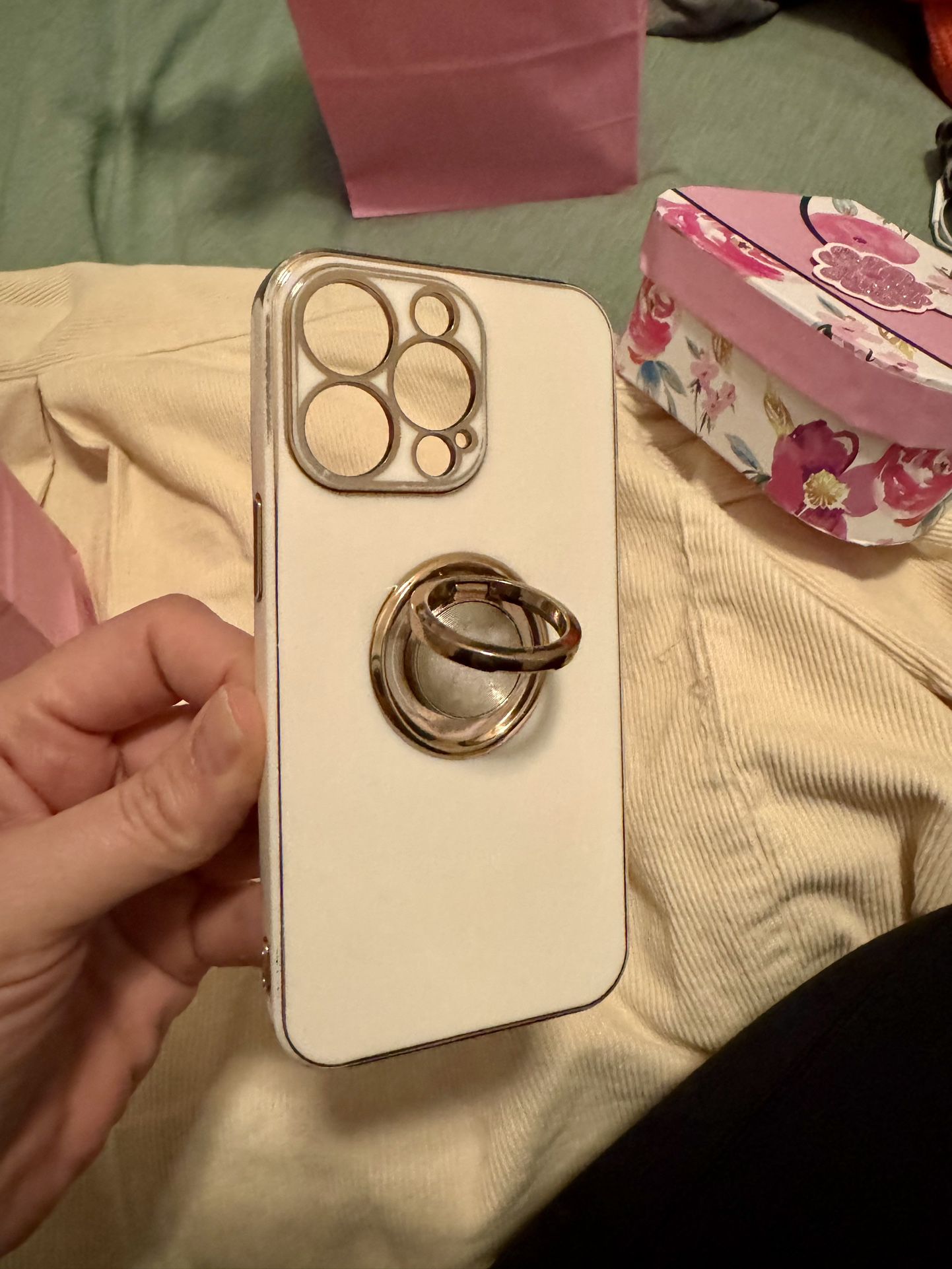 Iphone, 13 Pro Cute Cover Case With Ring. Like New. $5