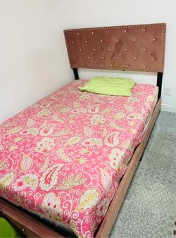 Full bed frame with mattress