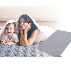 Parklon Water Heated Mattress Pad (Grey, TWIN)