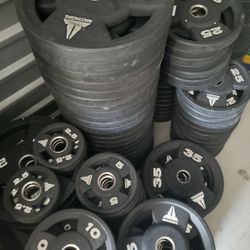 Rubber Coated Grip Plates Olympic Weights