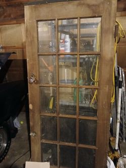 Antique farm style door