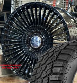 24'' Gloss Black Wheels AT Tires Ford F150 Navigator Expedition Rims Escalade