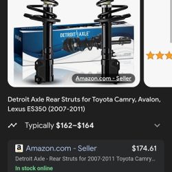 Rear Complete Strut Assembly 2007 Camry