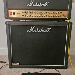 Marshall-JVM-410HJS-Amp-Head•with•1936•Lead-Cabinet