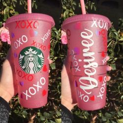 Custom Starbucks Glitter Tumbler Cup
