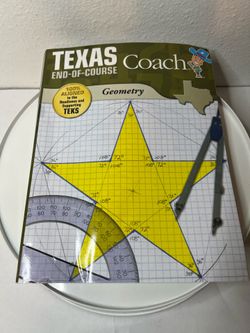 Texas Coach End-of-Course Geometry Study Guide Paperback 2012 EOC Math