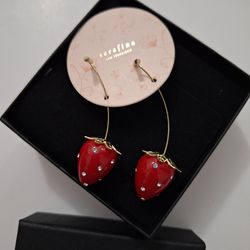 Cute Strawberry Drop Earrings
