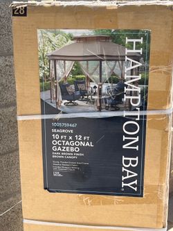 10ft x 12ft Octagon Gazebo with Canopy